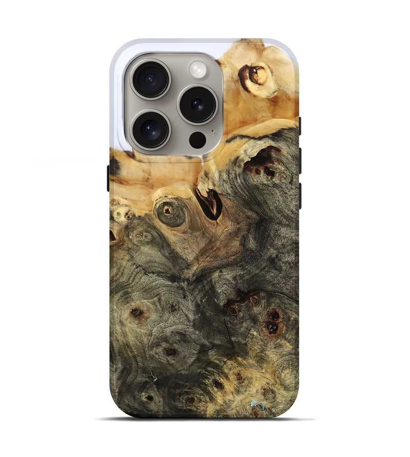 iPhone 16 Pro Wood Live Edge Phone Case - Otis (Clear, 801963)