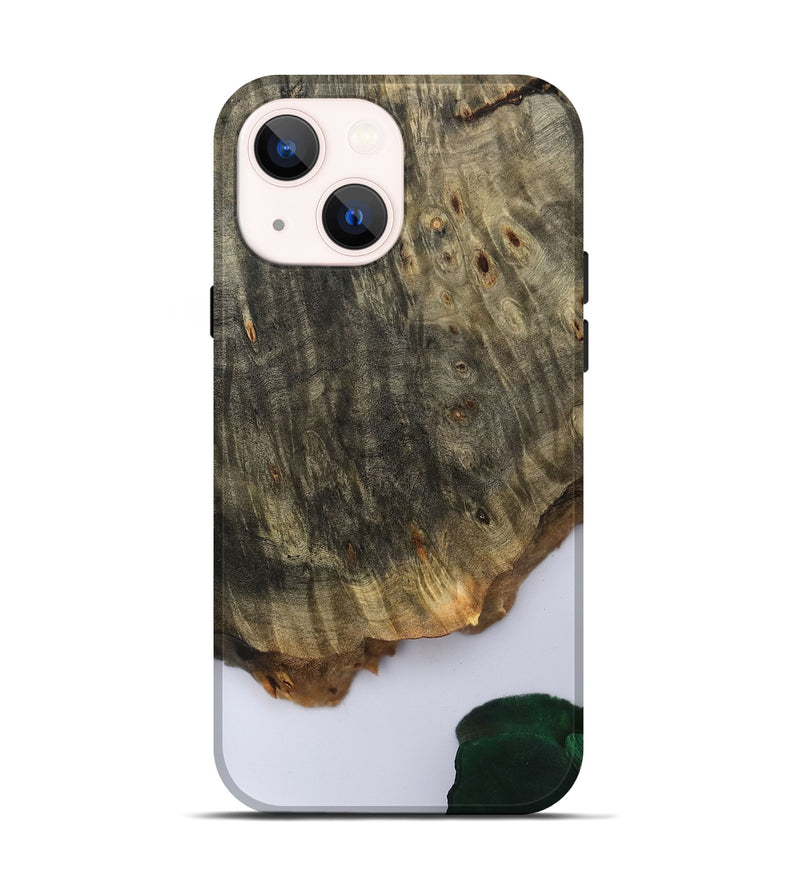 iPhone 14 Wood Live Edge Phone Case - Carla (Clear, 801964)