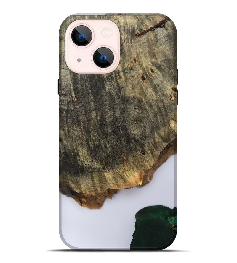 iPhone 14 Plus Wood Live Edge Phone Case - Carla (Clear, 801964)