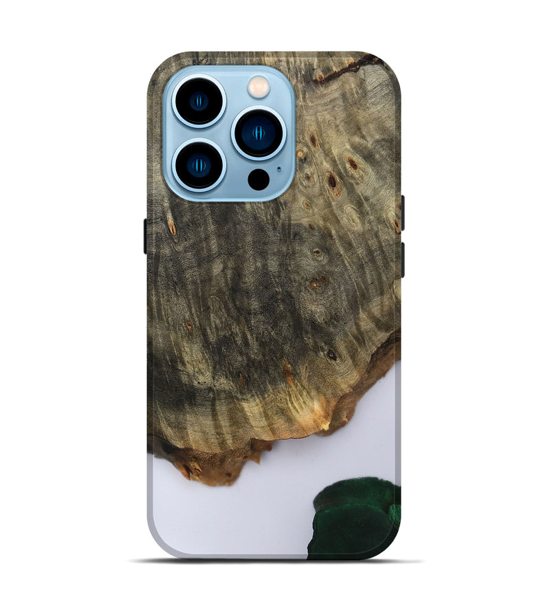 iPhone 14 Pro Wood Live Edge Phone Case - Carla (Clear, 801964)