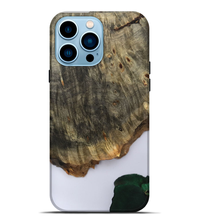 iPhone 14 Pro Max Wood Live Edge Phone Case - Carla (Clear, 801964)