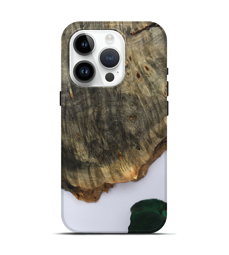 iPhone 15 Pro Wood Live Edge Phone Case - Carla (Clear, 801964)