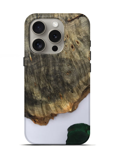 iPhone 16 Pro Wood Live Edge Phone Case - Carla (Clear, 801964)