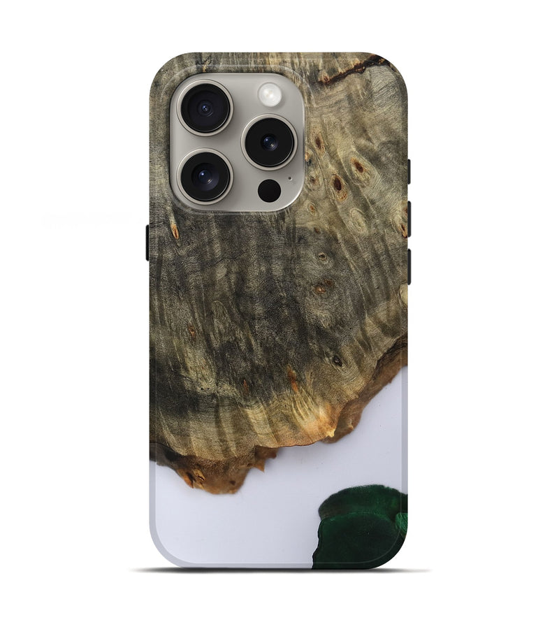 iPhone 16 Pro Wood Live Edge Phone Case - Carla (Clear, 801964)