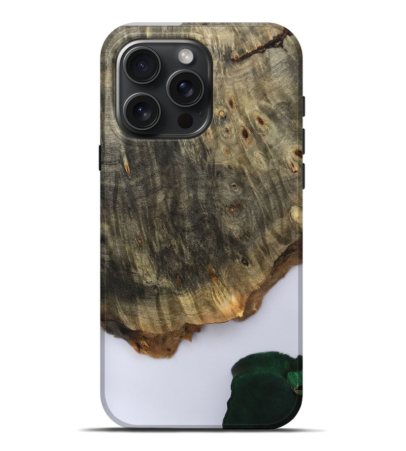 iPhone 16 Pro Max Wood Live Edge Phone Case - Carla (Clear, 801964)