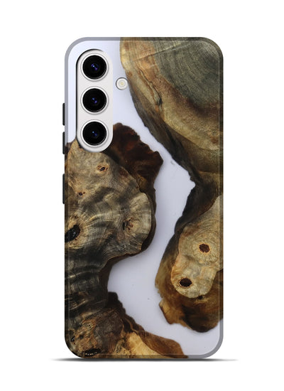 Galaxy S25 Wood Live Edge Phone Case - Miley (Clear, 801965)