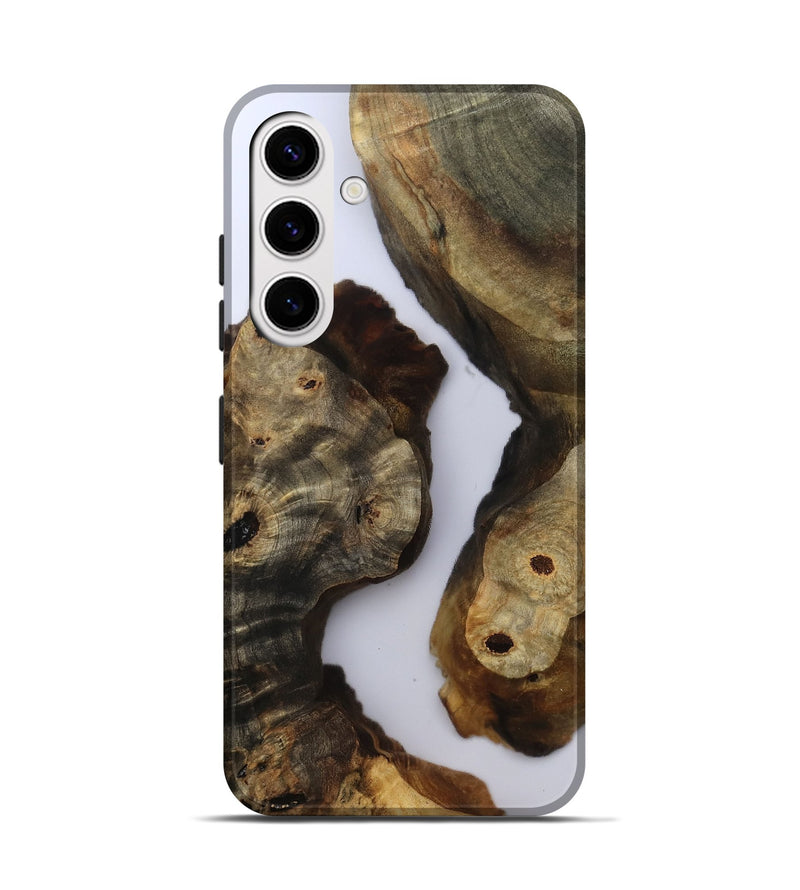 Galaxy S25 Wood Live Edge Phone Case - Miley (Clear, 801965)