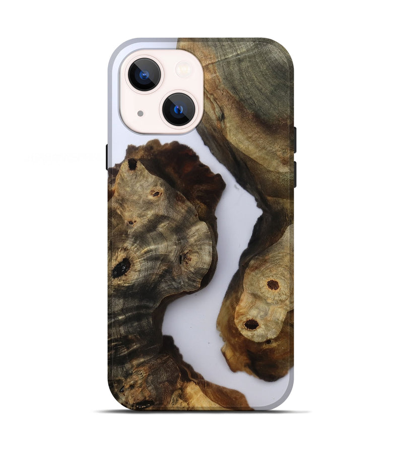 iPhone 13 Wood Live Edge Phone Case - Miley (Clear, 801965)