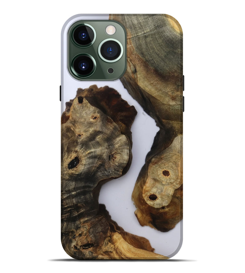iPhone 13 Pro Max Wood Live Edge Phone Case - Miley (Clear, 801965)