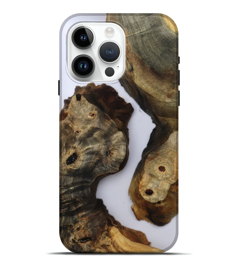 iPhone 15 Pro Max Wood Live Edge Phone Case - Miley (Clear, 801965)