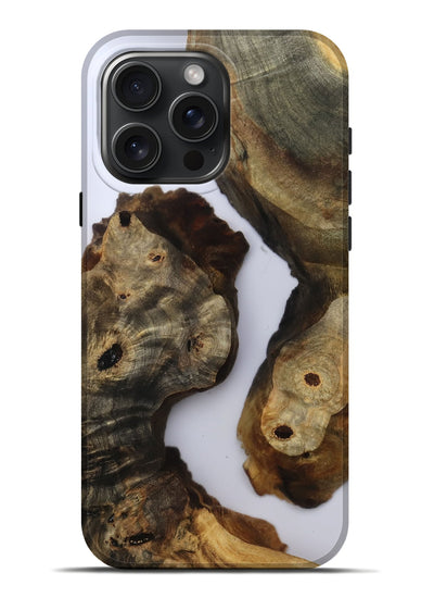 iPhone 16 Pro Max Wood Live Edge Phone Case - Miley (Clear, 801965)