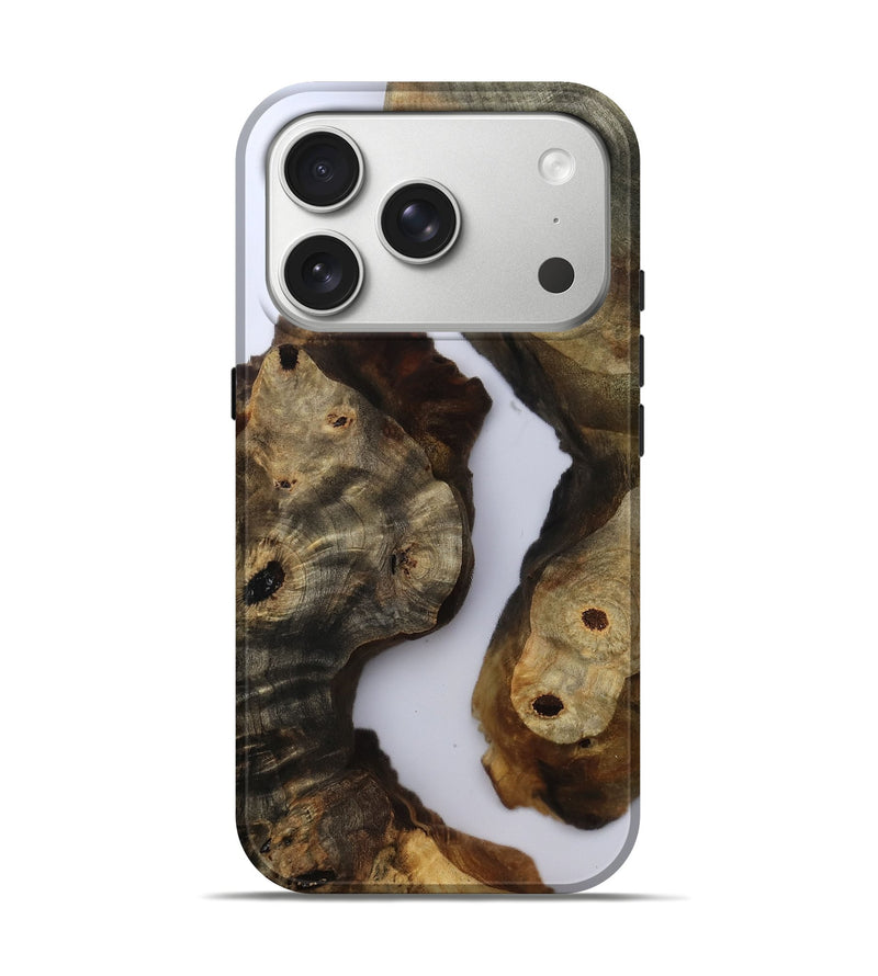 iPhone 17 Pro Wood Live Edge Phone Case - Miley (Clear, 801965)