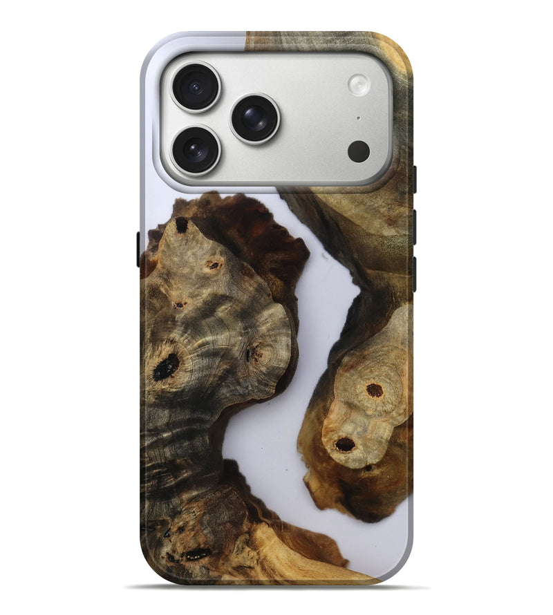 iPhone 17 Pro Max Wood Live Edge Phone Case - Miley (Clear, 801965)