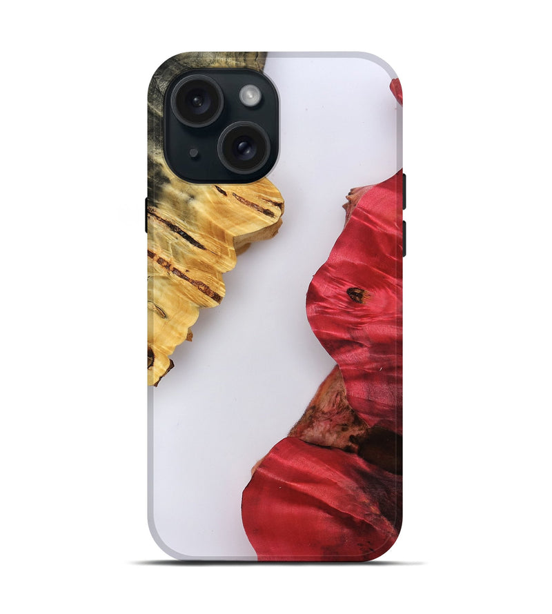 iPhone 15 Wood Live Edge Phone Case - Harland (Clear, 801966)