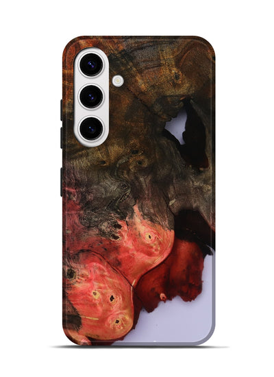Galaxy S25 Wood Live Edge Phone Case - Helene (Clear, 801967)