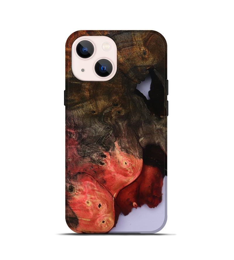 iPhone 13 mini Wood Live Edge Phone Case - Helene (Clear, 801967)