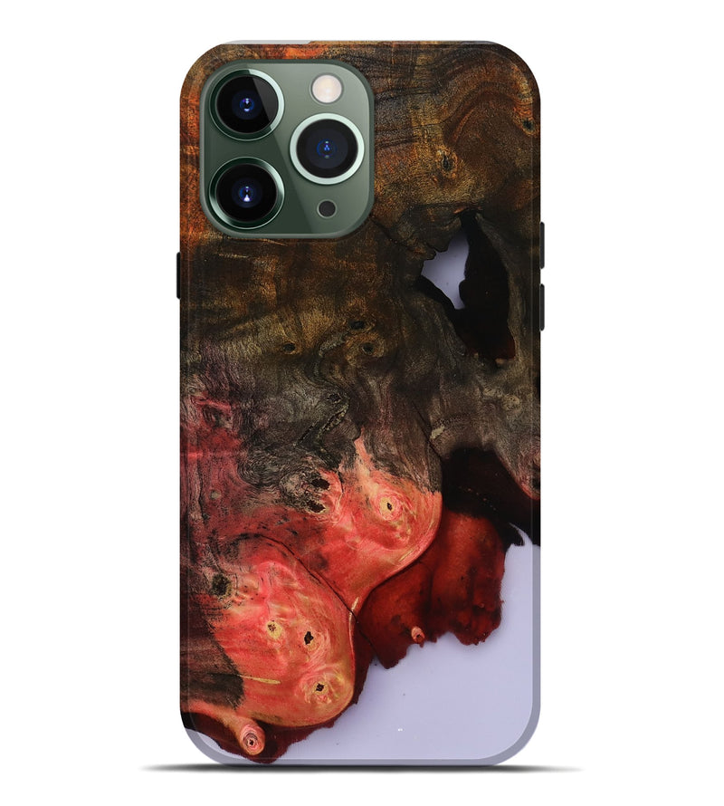 iPhone 13 Pro Max Wood Live Edge Phone Case - Helene (Clear, 801967)