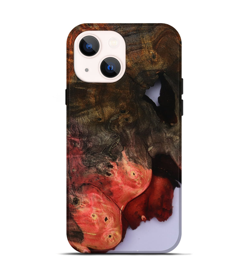 iPhone 14 Wood Live Edge Phone Case - Helene (Clear, 801967)