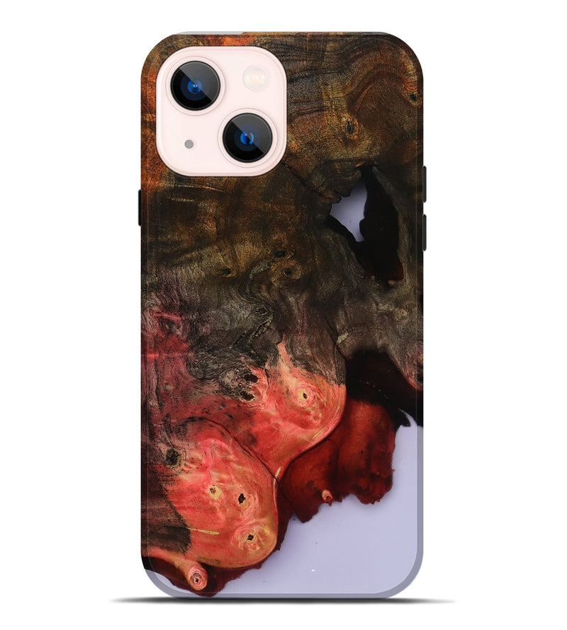 iPhone 14 Plus Wood Live Edge Phone Case - Helene (Clear, 801967)