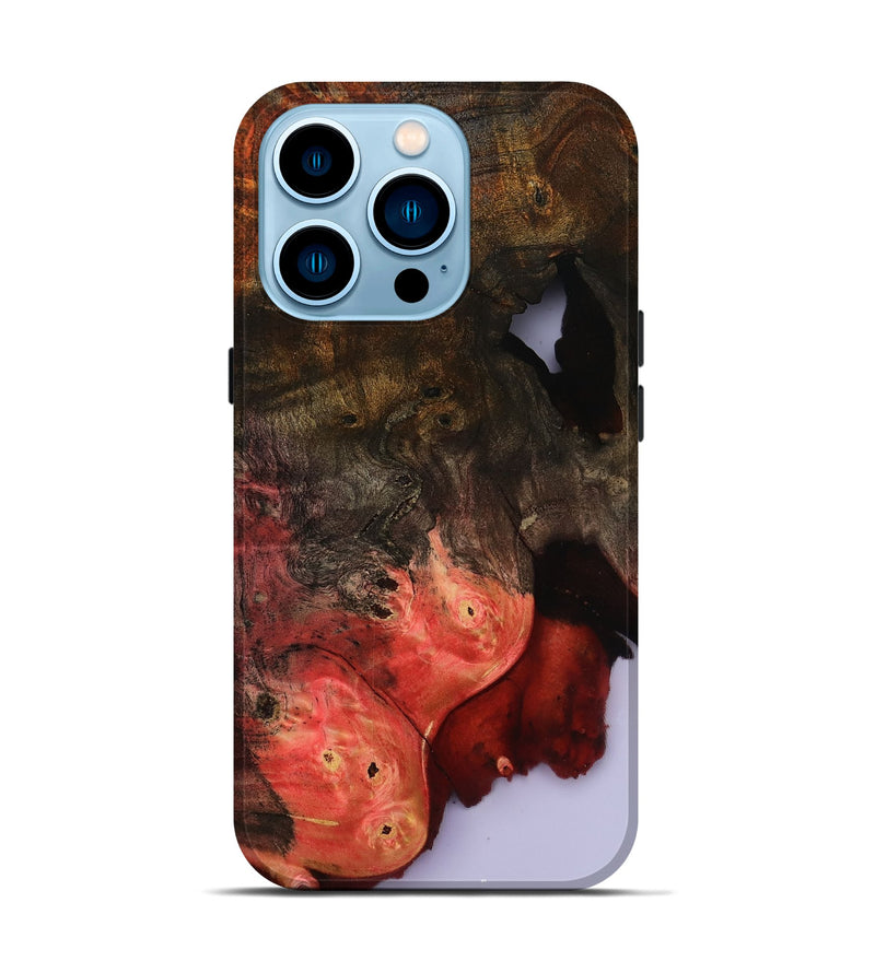 iPhone 14 Pro Wood Live Edge Phone Case - Helene (Clear, 801967)