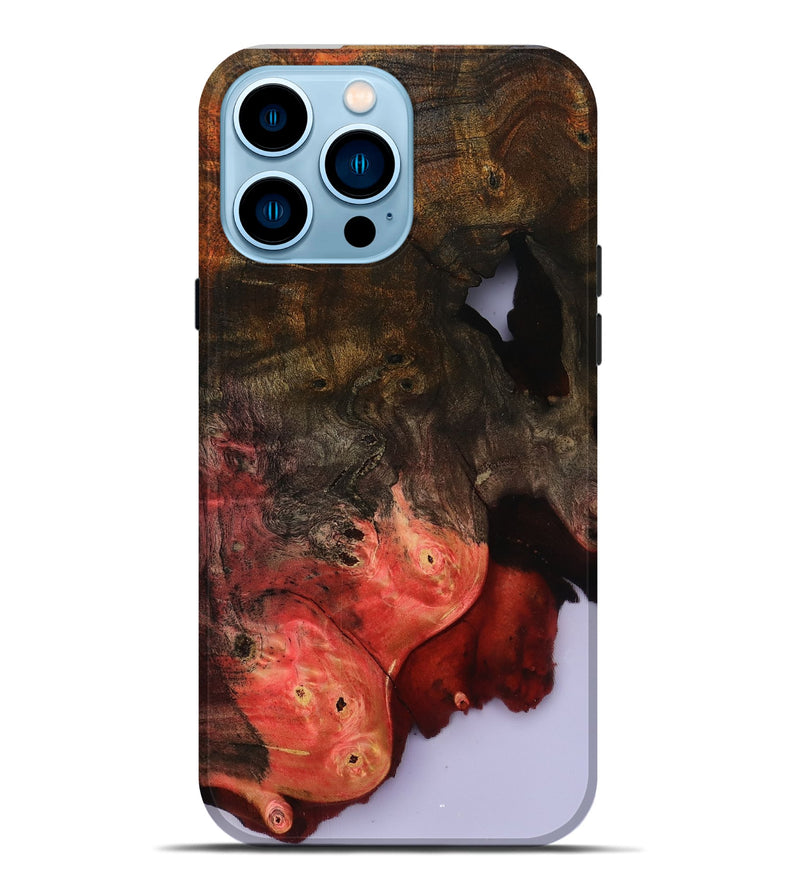 iPhone 14 Pro Max Wood Live Edge Phone Case - Helene (Clear, 801967)