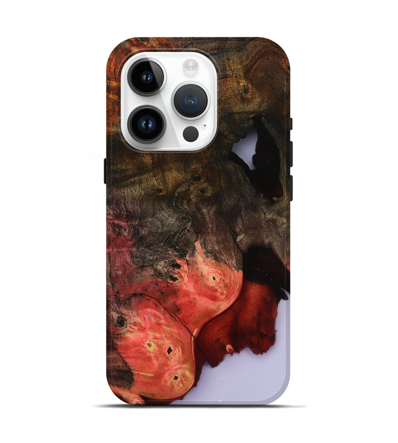 iPhone 15 Pro Wood Live Edge Phone Case - Helene (Clear, 801967)