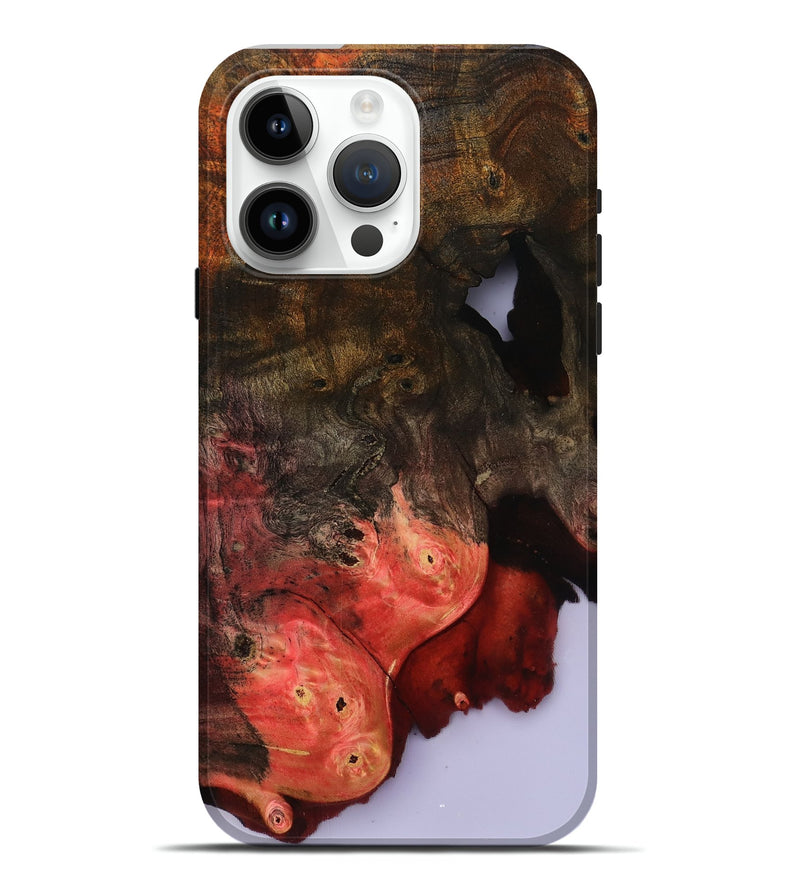 iPhone 15 Pro Max Wood Live Edge Phone Case - Helene (Clear, 801967)