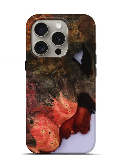 iPhone 16 Pro Wood Live Edge Phone Case - Helene (Clear, 801967)