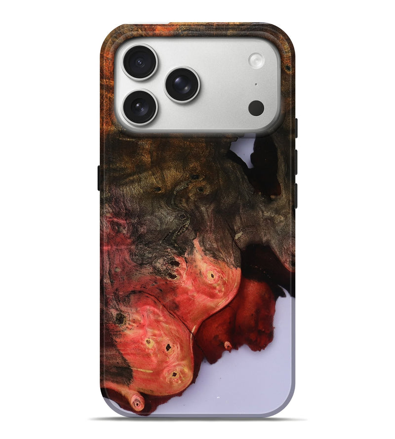 iPhone 17 Pro Max Wood Live Edge Phone Case - Helene (Clear, 801967)