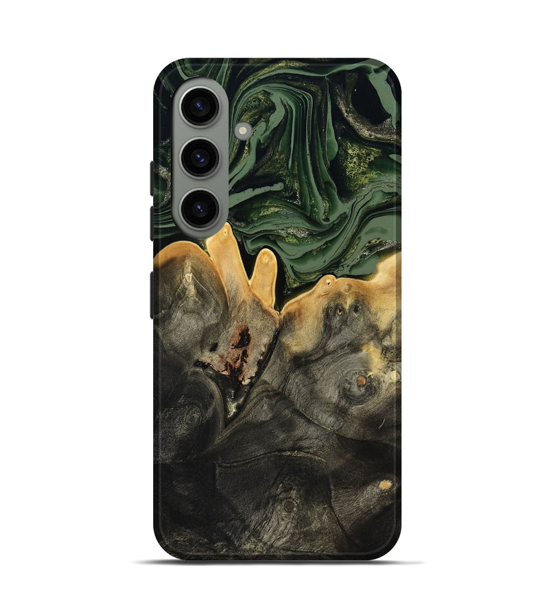 Galaxy S24 Wood Live Edge Phone Case - Mabelle (Green, 801968)