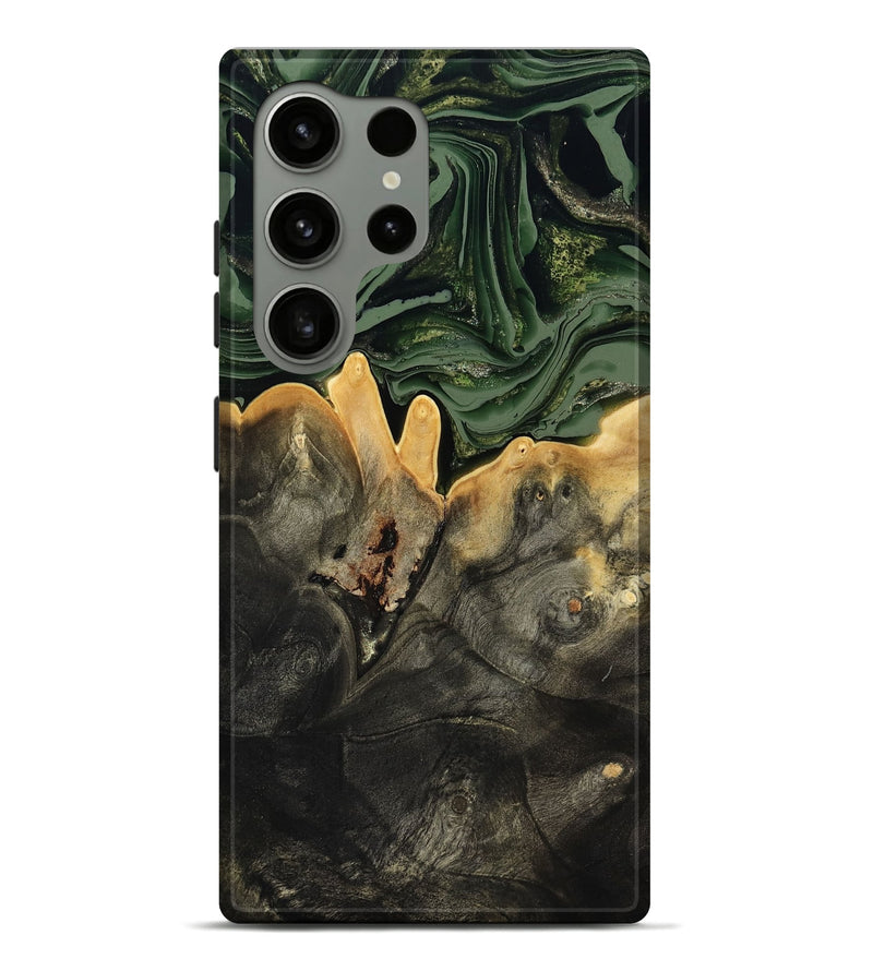 Galaxy S24 Ultra Wood Live Edge Phone Case - Mabelle (Green, 801968)