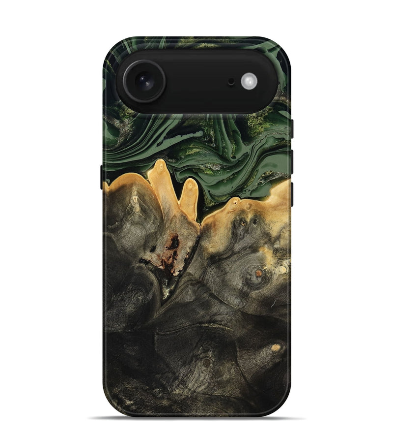 iPhone 17 Air Wood Live Edge Phone Case - Mabelle (Green, 801968)