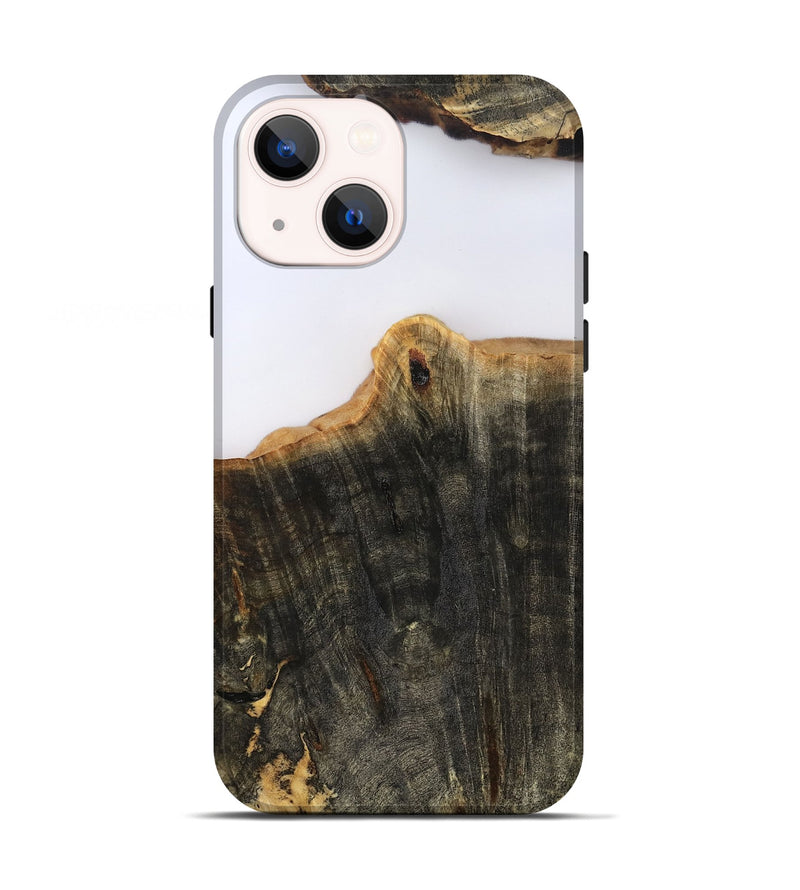 iPhone 13 Wood Live Edge Phone Case - Sheena (Clear, 801969)