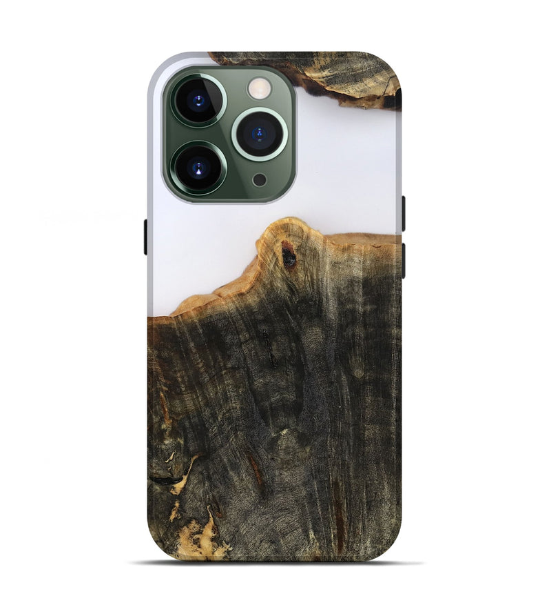 iPhone 13 Pro Wood Live Edge Phone Case - Sheena (Clear, 801969)