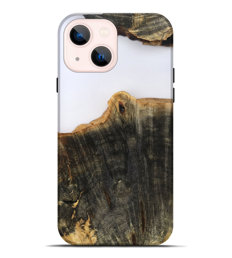 iPhone 14 Plus Wood Live Edge Phone Case - Sheena (Clear, 801969)