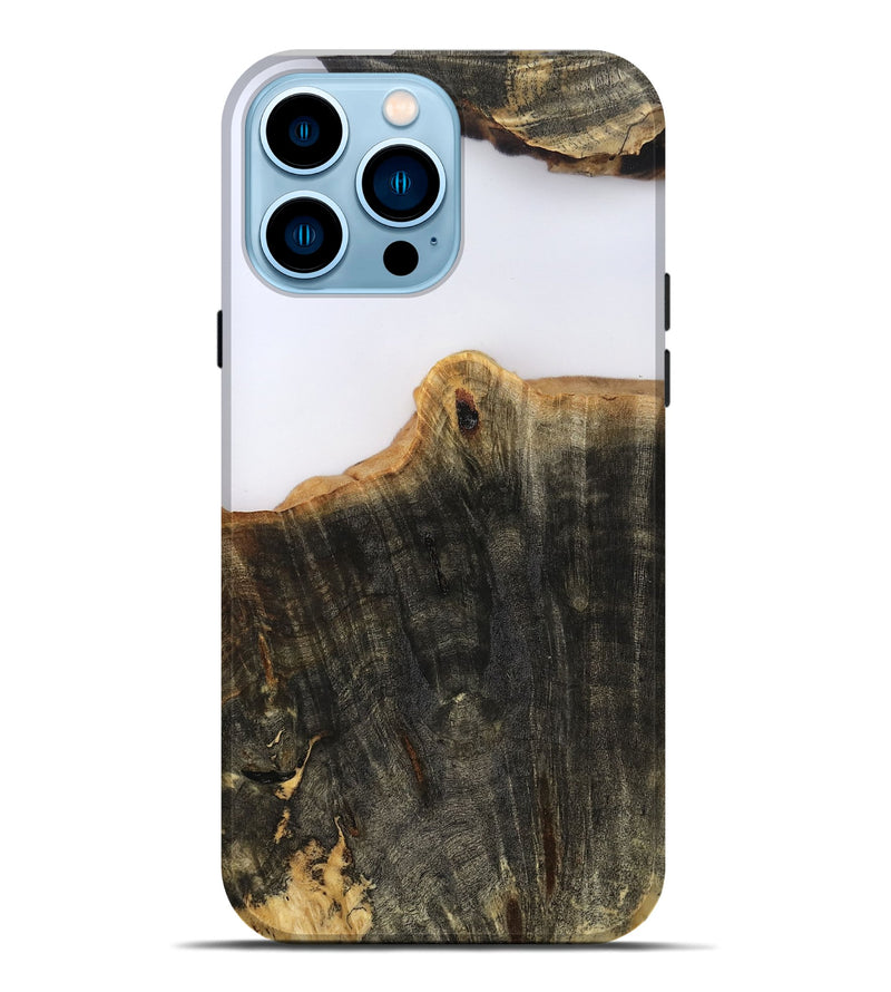 iPhone 14 Pro Max Wood Live Edge Phone Case - Sheena (Clear, 801969)