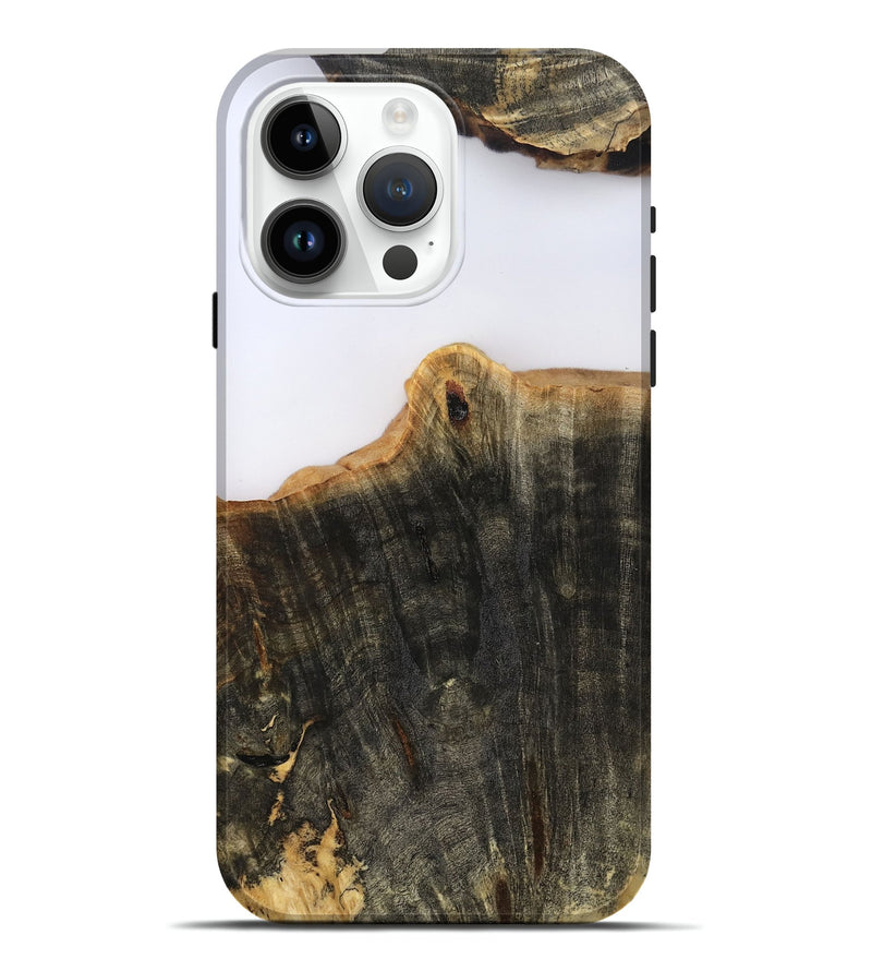 iPhone 15 Pro Max Wood Live Edge Phone Case - Sheena (Clear, 801969)