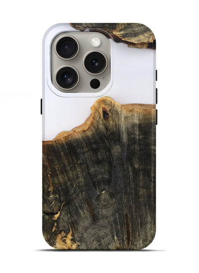 iPhone 16 Pro Wood Live Edge Phone Case - Sheena (Clear, 801969)
