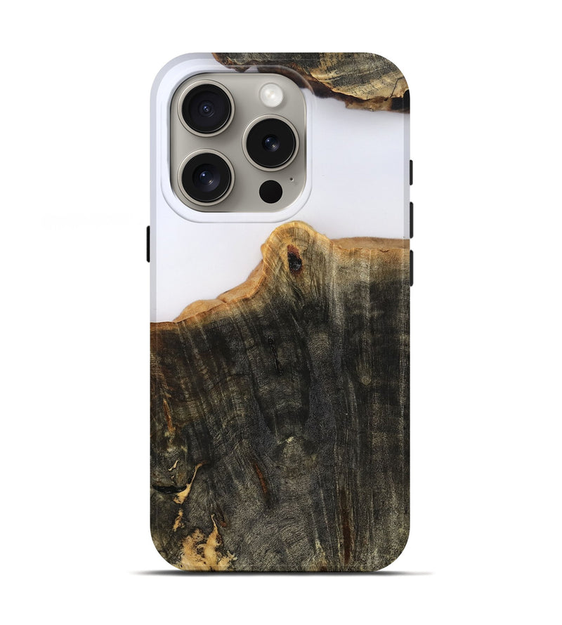 iPhone 16 Pro Wood Live Edge Phone Case - Sheena (Clear, 801969)