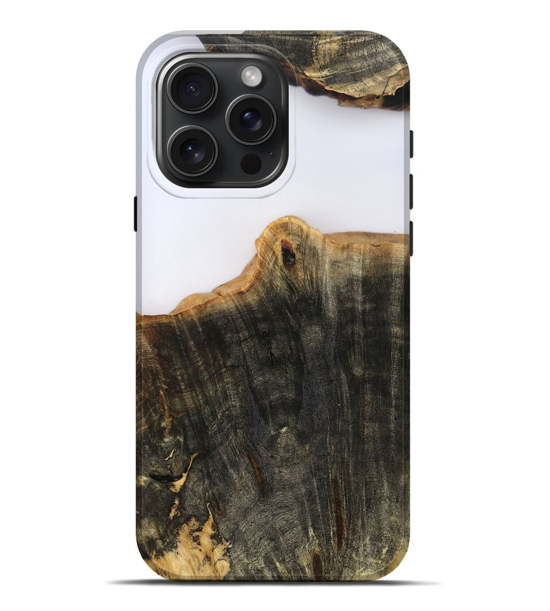 iPhone 16 Pro Max Wood Live Edge Phone Case - Sheena (Clear, 801969)