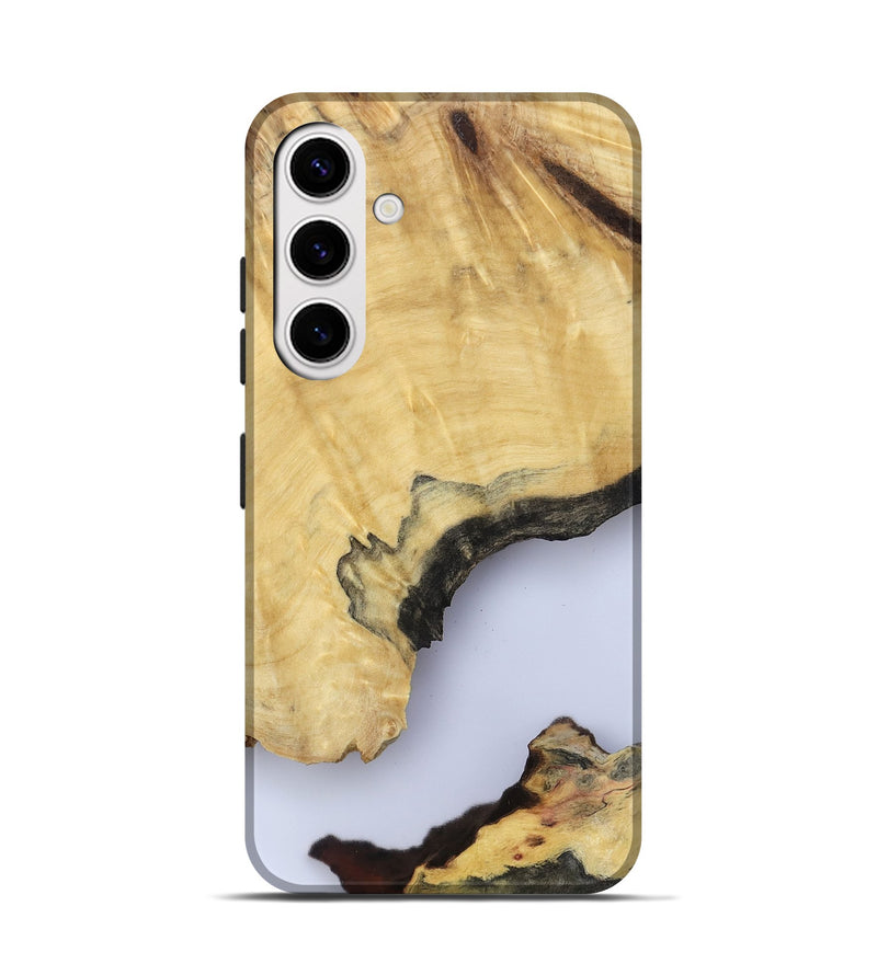 Galaxy S25 Wood Live Edge Phone Case - Kacey (Clear, 801970)