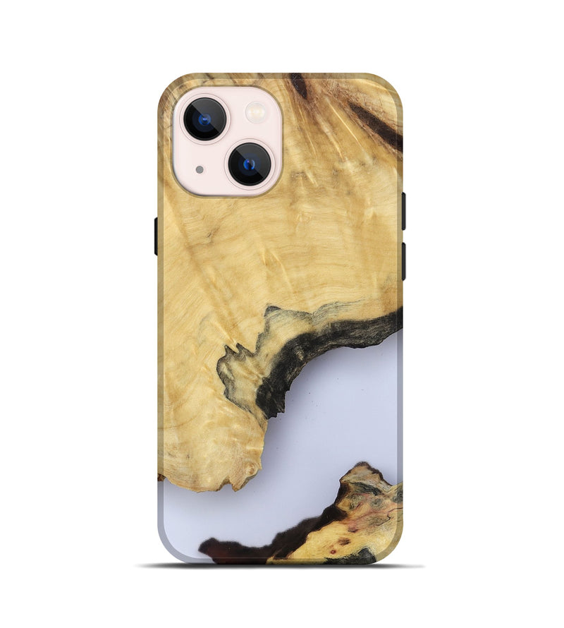 iPhone 13 mini Wood Live Edge Phone Case - Kacey (Clear, 801970)