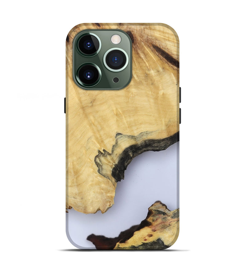 iPhone 13 Pro Wood Live Edge Phone Case - Kacey (Clear, 801970)