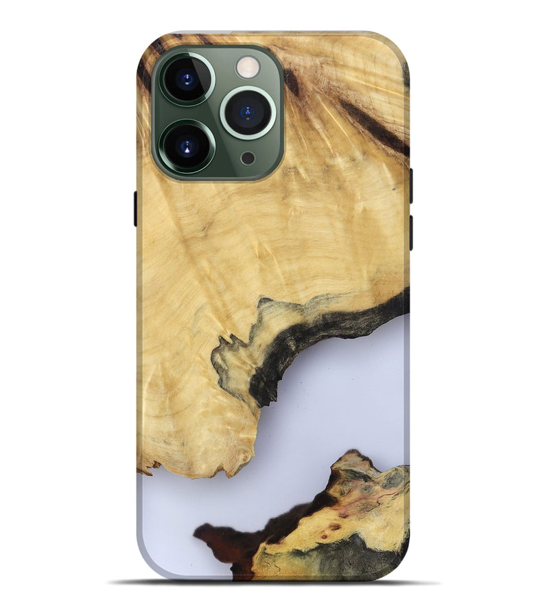 iPhone 13 Pro Max Wood Live Edge Phone Case - Kacey (Clear, 801970)