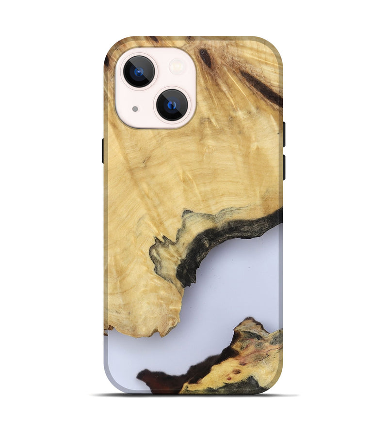 iPhone 14 Wood Live Edge Phone Case - Kacey (Clear, 801970)