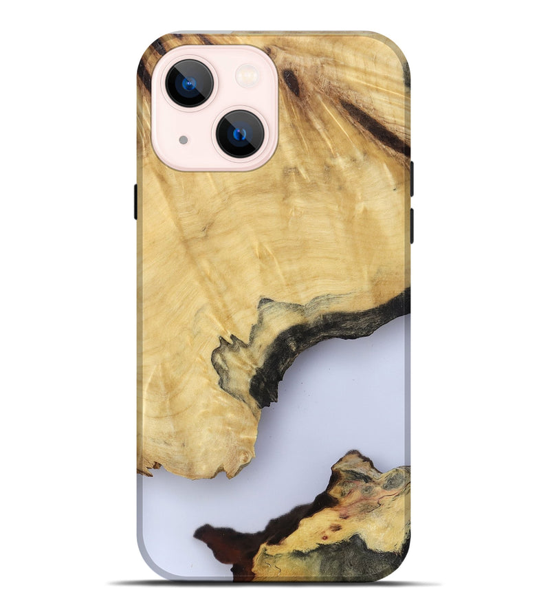 iPhone 14 Plus Wood Live Edge Phone Case - Kacey (Clear, 801970)