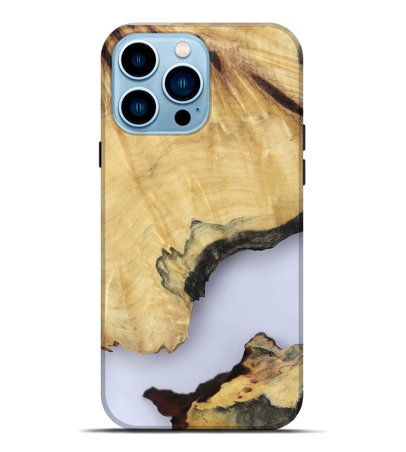 iPhone 14 Pro Max Wood Live Edge Phone Case - Kacey (Clear, 801970)