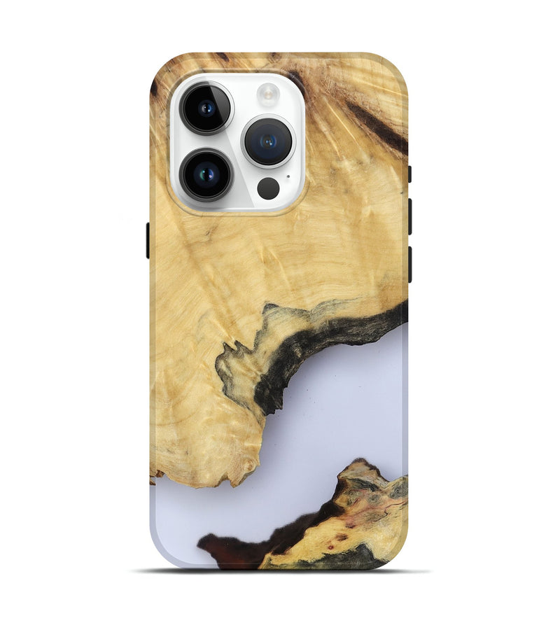 iPhone 15 Pro Wood Live Edge Phone Case - Kacey (Clear, 801970)