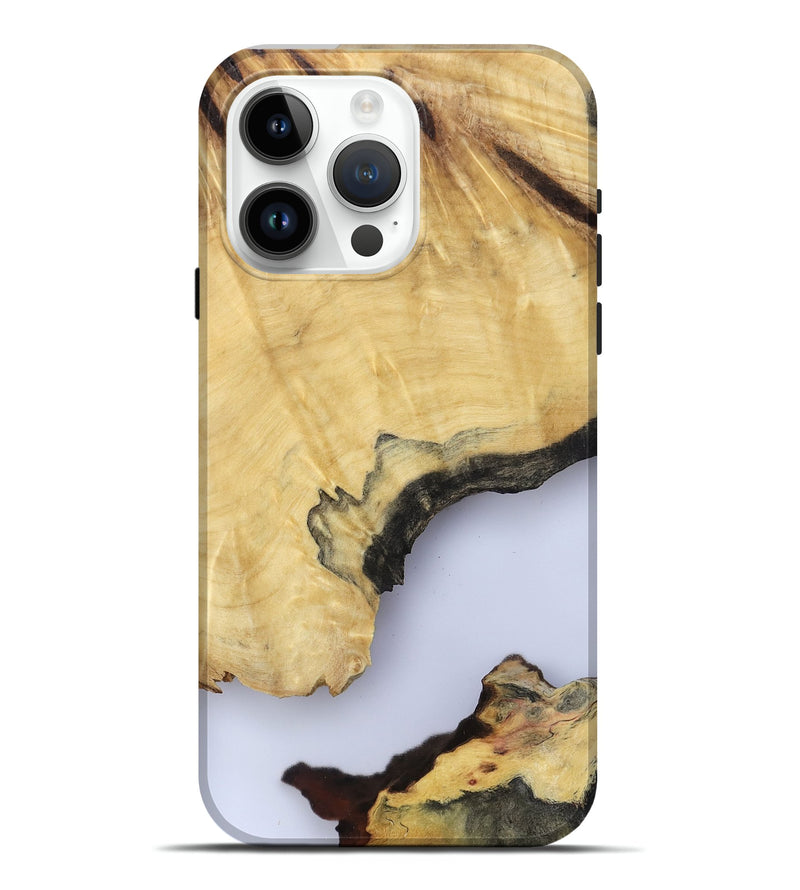 iPhone 15 Pro Max Wood Live Edge Phone Case - Kacey (Clear, 801970)
