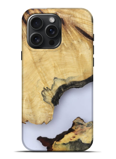 iPhone 16 Pro Max Wood Live Edge Phone Case - Kacey (Clear, 801970)